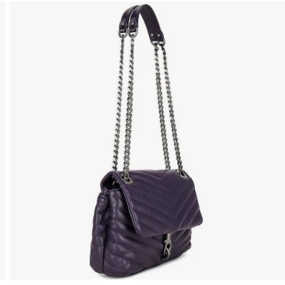 Rebecca Minkoff Edie Flap Shoulder Bag – Deep Passion Leather - Picture 5 of 8